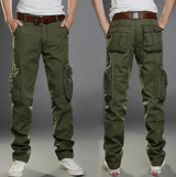 Robuste military-cargohose für herren – Grün