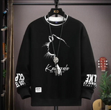 Herren-sweatshirt im sweatshirt-stil – Schwarz