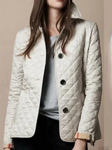 Fritzi - stylische wattierte jacke – Weiß