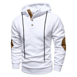 Slobodan – Stilvoller Langarm-Kapuzen Pullover – Weiß