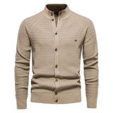 Ottmar | Exklusive Baumwoll-Cardigan – Khaki