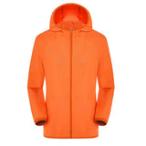 Unisex Wasserdichter Trenchcoat | Mit Kapuze – Orange