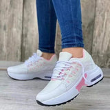 Ophelia – Atmungsaktive orthopädische Sneaker – Weiß Rosa