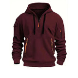 Hoodie Herren Mit Reißverschluss | Casual & Praktisch – Rot