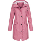 Stylische Regenjacke für Damen | Wasserdicht – Rosa