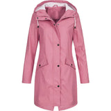 Nicola – wasserdichter regenmantel – Rosa