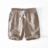 Noah - Shorts mit dehnbarem Bund – Braun
