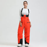 Unisex-Skihose mit Trägersystem | funktionale Winterausführung – Orange