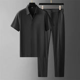 Remi - Outfit Set mit kurzen Ärmeln – Schwarz
