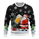 Herren-Pullover mit musterdesign | moderner schnitt – Schwarz