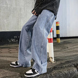 Baggy Jeans für Herren | Lässige Straßenkleidung – Hellblau