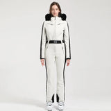 Einteiliger Skianzug für Damen | Wintersportbekleidung – Weiß