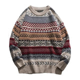 Levi | Vintage Isländischer Pullover – Weinrot