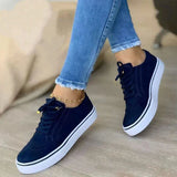 Ava - orthopädischer eleganter schwarzer sneaker – Blau