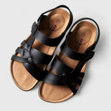 Manuela | Ultrabequeme Orthopädie-Sandalen – Schwarz