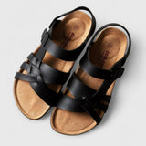 Lunetta | Luxuriöse Komfort-Sandalen – Schwarz