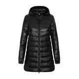 Damen Winter Daunen Jacke | Mit Kapuze – Schwarz