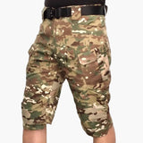 Outdoor-Shorts für Herren mit Multifunktionstaschen und Gürtel – CP-Tarnung