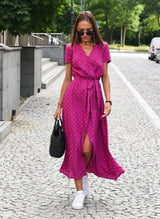 Élise – Luftiges Sommerkleid mit femininer Leichtigkeit – Rot