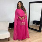 Azalea – Elegantes und Luxuriöses Maxikleid aus Satin – Rosa