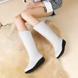 Althea™-Stiefel mit Fleecefutter und Wärmeisolierung – für warme, stabile und geschützte Füße im Winter. – Weiß