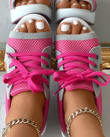 Layla - Schnürschuhe – Rosa