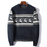 Samuel | Vintage Isländischer Pullover – Marineblau