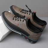 Milan™ Premium-Ledersneaker mit Schnellverschluss-System – Khaki