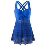 Lumia Tankini-Set – Chic Zweiteiliges Badeoutfit – Blau