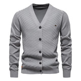 Schneider - Warmer Herren Cardigan mit V-Ausschnitt – Grau