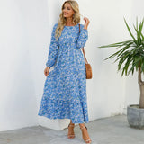 Sara | Bohemian Maxi Dress – Blau