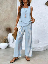 Elisa | Leichtes und elegantes Sommeroutfit – Himmelblau