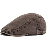 Vintage Flat Cap – Kaffee