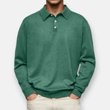 Aiden™ | Langarm-Polo – Dunkelgrün