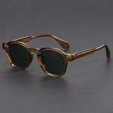 Tara | Vintage-Sonnenbrille mit kräftigem Rahmen – Amber
