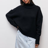 Sylvana pullover mit rollkragen – Schwarz