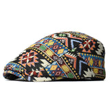 Juraj – Bunte Vintage-Schirmmütze – Schwarz
