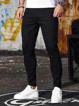 Braylon | Stretch-Skinny-Jeans für Herren – Schwarz