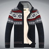 Logan | Vintage Strickjacke mit Reißverschluss – Marineblau 1