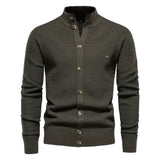 Ottmar | Exklusive Baumwoll-Cardigan – Grün