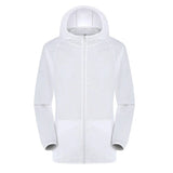 Unisex Wasserdichter Trenchcoat | Mit Kapuze – Weiß