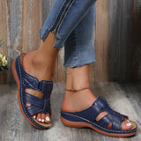 Amelia - Offene Freizeit Sandalen – Dunkelblau