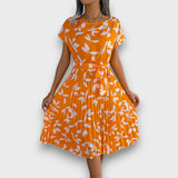 Florienne – Faltenkleid mit verspieltem Charme – Gelb