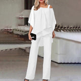 Adelle | Damen Zweiteiliges Set | Off Schulter – Weiß
