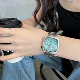 2024 Damen Luxus Armbanduhr - Trendige Quadratische Uhr für Modebewusste Frauen – blue