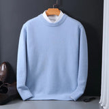 Pullover Herren Klassisch Rundhals | Elegant & Weich – Hellblau