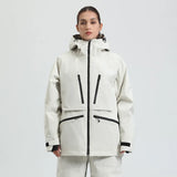 Unisex-Skijacke für Wintersport | funktionale Ausführung – Cremefarben