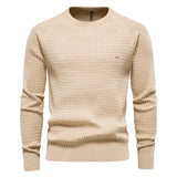EDOARDO™ Eleganter Baumwollpullover Mit Maximalem Komfort Und Slim-Fit Design – Khaki