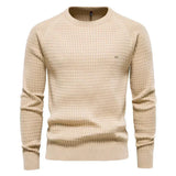 Falk | Pullover mit Karomuster – Kaki