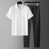 Remi - Outfit Set mit kurzen Ärmeln – Weiß